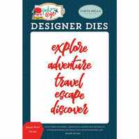 Carta Bella Paper - Pack Your Bags Collection - Designer Dies - Escape Word