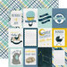 Carta Bella Paper - Rock-A-Bye Baby Boy Collection - 12 x 12 Double Sided Paper - 3 x 4 Journaling Cards