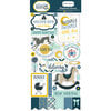 Carta Bella Paper - Rock-A-Bye Baby Boy Collection - Chipboard Stickers
