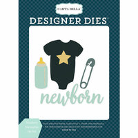 Carta Bella Paper - Rock-A-Bye Baby Boy Collection - Designer Dies - Newborn Necessities