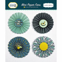 Carta Bella Paper - Rock-A-Bye Baby Boy Collection - Mini Paper Fans