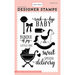 Carta Bella Paper - Rock-A-Bye Baby Girl Collection - Clear Photopolymer Stamps - Rock-A-Bye Baby