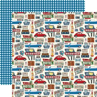 Carta Bella Paper - Road Trip Collection - 12 x 12 Double Sided Paper - Road Trip