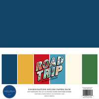 Carta Bella Paper - Road Trip Collection - 12 x 12 Paper Pack - Solids