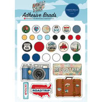 Carta Bella Paper - Road Trip Collection - Self Adhesive Decorative Brads