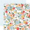 Carta Bella Paper - Summer Collection - 12 x 12 Double Sided Paper - Summer Day Floral