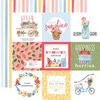 Carta Bella Paper - Summer Collection - 12 x 12 Double Sided Paper - 4 x 4 Journaling Cards