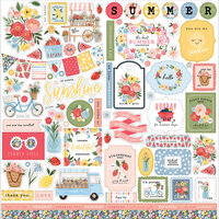 Carta Bella Paper - Summer Collection - 12 x 12 Cardstock Stickers - Elements