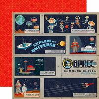 Carta Bella Paper - Space Academy Collection - 12 x 12 Double Sided Paper - Cadet Training