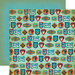 Carta Bella Paper - Space Academy Collection - 12 x 12 Double Sided Paper - Space Badges