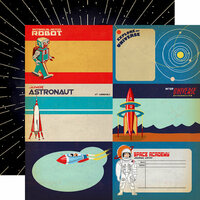 Carta Bella Paper - Space Academy Collection - 12 x 12 Double Sided Paper - 4 x 6 Journaling Cards