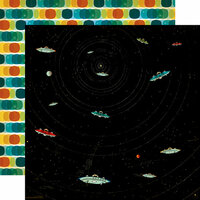 Carta Bella Paper - Space Academy Collection - 12 x 12 Double Sided Paper - Radical Radar