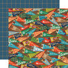 Carta Bella Paper - Summer Camp Collection - 12 x 12 Double Sided Paper - Camp Pennants