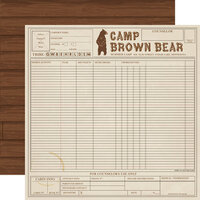 Carta Bella Paper - Summer Camp Collection - 12 x 12 Double Sided Paper - Camp Ledger