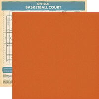 Carta Bella Paper - Slam Dunk Collection - 12 x 12 Double Sided Paper - Basketball Texture