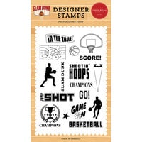 Carta Bella Paper - Slam Dunk Collection - Clear Photopolymer Stamps - Shooting Hoops