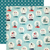 Carta Bella Paper - Snow Fun Collection - 12 x 12 Double Sided Paper - Snow Globes
