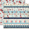 Carta Bella Paper - Snow Fun Collection - 12 x 12 Double Sided Paper - Border Strips