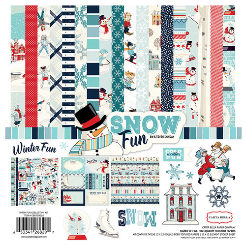 Carta Bella Paper - Snow Fun Collection - 12 x 12 Collection Kit