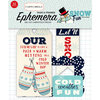 Carta Bella Paper - Snow Fun Collection - Ephemera - Frames and Tags