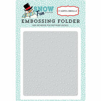 Carta Bella Paper - Snow Fun Collection - Embossing Folder - Falling Snow