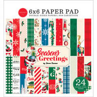 Carta Bella Paper - Seasons Greetings Collection - Christmas - 6 x 6 Paper Pads