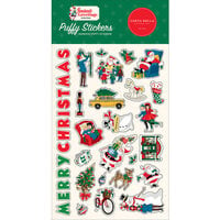 Carta Bella Paper - Seasons Greetings Collection - Christmas - Puffy Stickers
