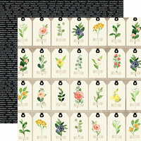 Carta Bella Paper - Spring Market Collection - 12 x 12 Double Sided Paper - Floral Tags