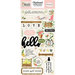 Carta Bella Paper - Spring Market Collection - Chipboard Stickers - Phrases