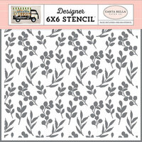 Carta Bella Paper - Spring Market Collection - 6 x 6 Stencil - Market Branches