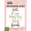 Carta Bella Paper - Spring Market Collection - Designer Dies - Happy Day Word