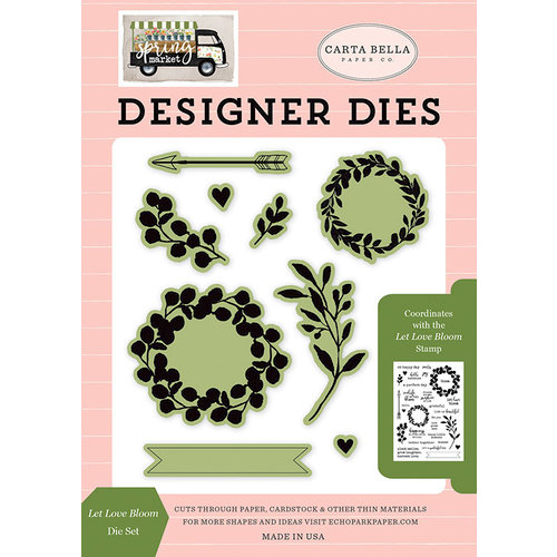 Carta Bella Paper - Spring Market Collection - Designer Dies - Let Love Bloom