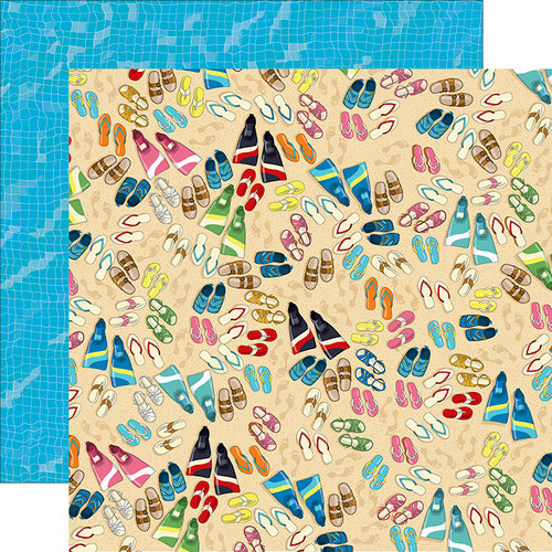 Carta Bella Paper - Summer Splash Collection - 12 x 12 Double Sided Paper - Toes in the Sand