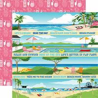 Carta Bella Paper - Summer Splash Collection - 12 x 12 Double Sided Paper - Border Strips