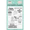 Carta Bella Paper - Summer Market Collection - Clear Photopolymer Stamps - Happy Summer