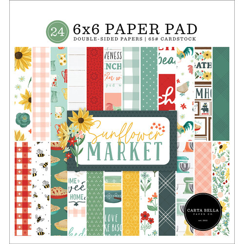 Carta Bella Paper - Sunflower Market Collection - 6 x 6 Paper Pad