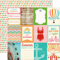 Carta Bella - Soak up the Sun Collection - 12 x 12 Double Sided Paper - 3 x 4 Journaling Cards