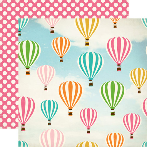 Carta Bella - Soak up the Sun Collection - 12 x 12 Double Sided Paper - Hot Air Balloon