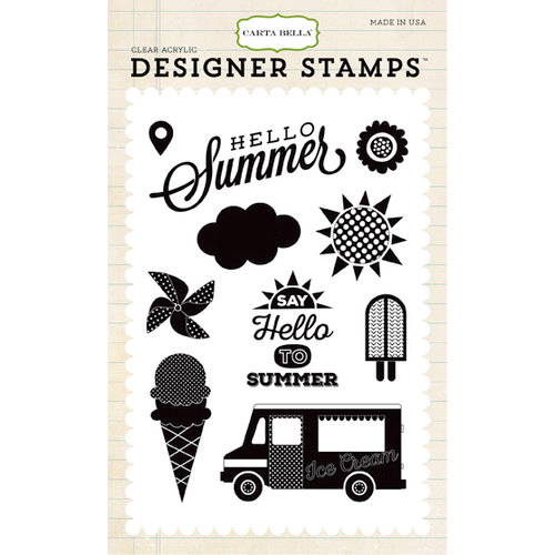 Carta Bella - Soak up the Sun Collection - Clear Photopolymer Stamps