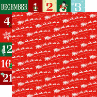 Carta Bella Paper - Santa's Workshop Collection - Christmas - 12 x 12 Double Sided Paper - Dash Away