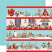 Carta Bella Paper - Santa's Workshop Collection - Christmas - 12 x 12 Double Sided Paper - Border Strips