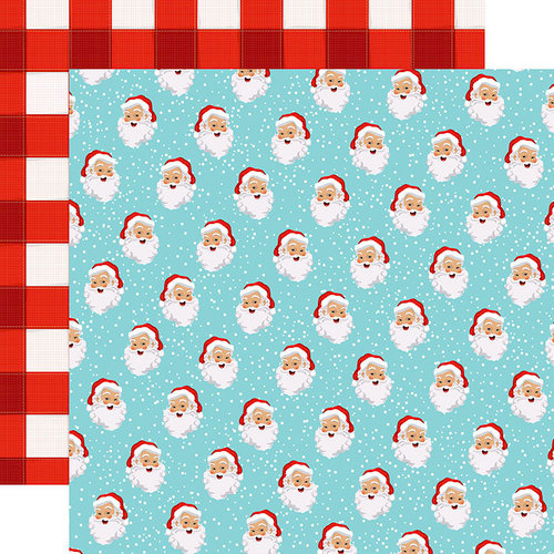 Carta Bella Paper - Santa's Workshop Collection - Christmas - 12 x 12 Double Sided Paper - Holly Jolly Santa
