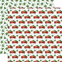 Carta Bella Paper - Santa's Workshop Collection - Christmas - 12 x 12 Double Sided Paper - Tree Haul