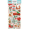 Carta Bella Paper - Santa's Workshop Collection - Christmas - Chipboard Stickers - Accents