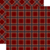 Carta Bella Paper - Tartan No. 2 Collection - 12 x 12 Double Sided Paper - Red Tattersall