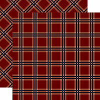 Carta Bella Paper - Tartan No. 2 Collection - 12 x 12 Double Sided Paper - Red Tattersall