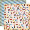 Carta Bella Paper - Toy Box Collection - 12 x 12 Double Sided Paper - Toys Everywhere