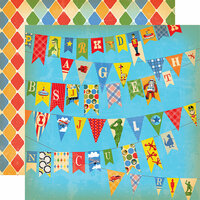 Carta Bella Paper - Toy Box Collection - 12 x 12 Double Sided Paper - Toy Banner