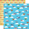 Carta Bella Paper - Toy Box Collection - 12 x 12 Double Sided Paper - Airplanes Soaring