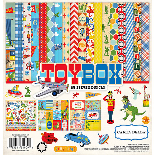 Carta Bella Paper - Toy Box Collection - 12 x 12 Collection Kit